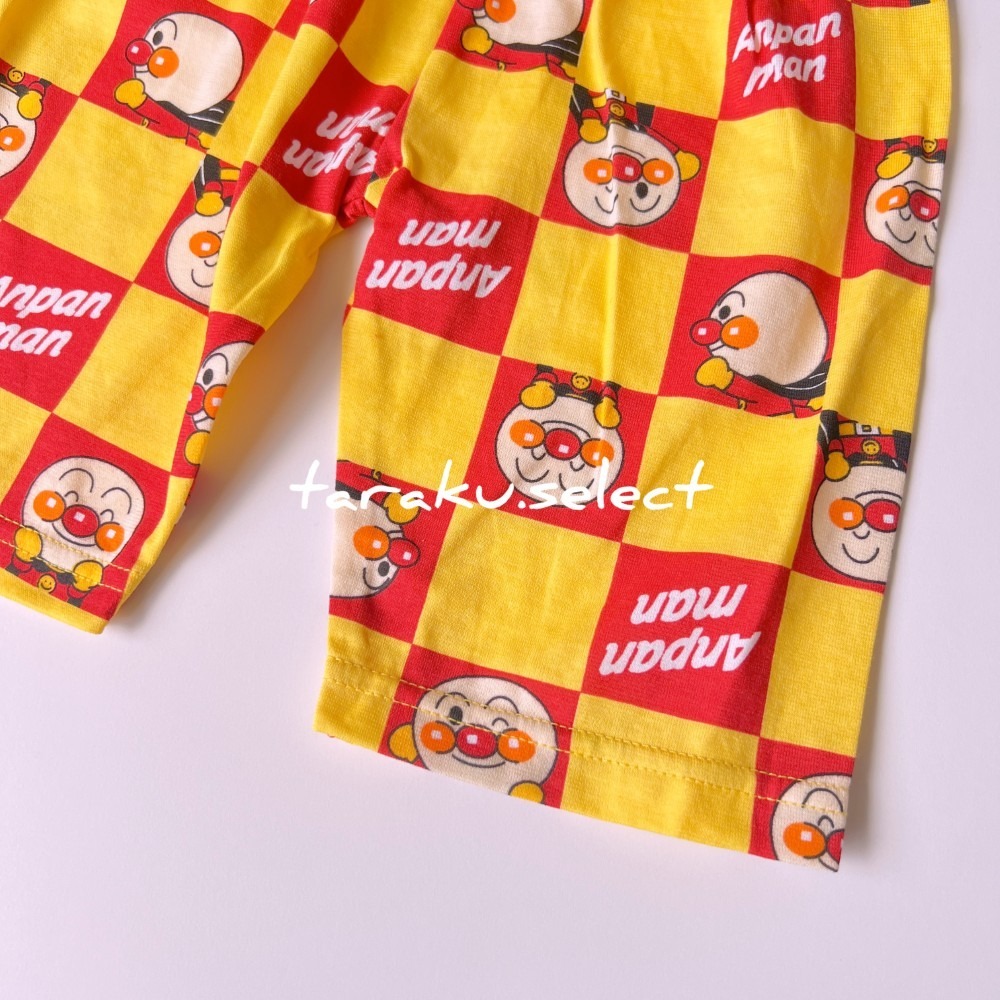 短袖睡衣｜正版現貨 90cm｜寶寶短袖睡衣套裝。日本童裝 麵包超人睡衣 護肚褲 腹卷睡褲 多樂選物-細節圖8