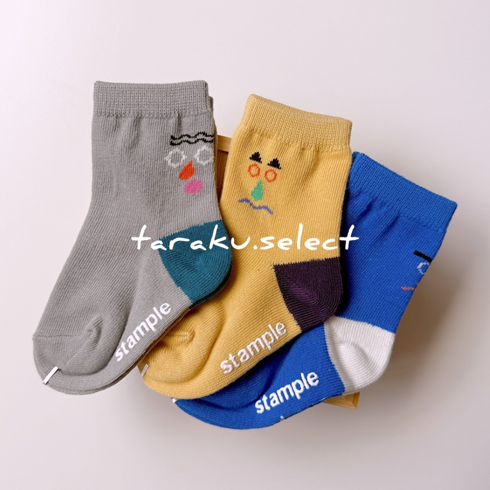 寶寶襪｜現貨 11-13cm｜日本stample 寶寶襪3雙組。日本童裝 止滑襪 寶寶襪 幼兒襪 多樂選物-細節圖6