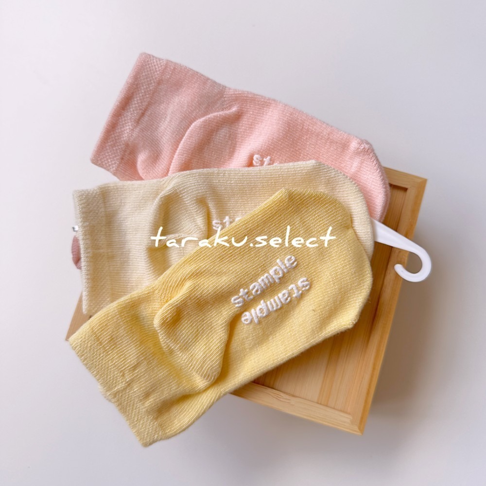 寶寶襪｜現貨 13-15cm｜日本stample 寶寶襪3雙組。日本童裝 止滑襪 寶寶襪 幼兒襪 花朵貓咪襪子多樂選物-細節圖4