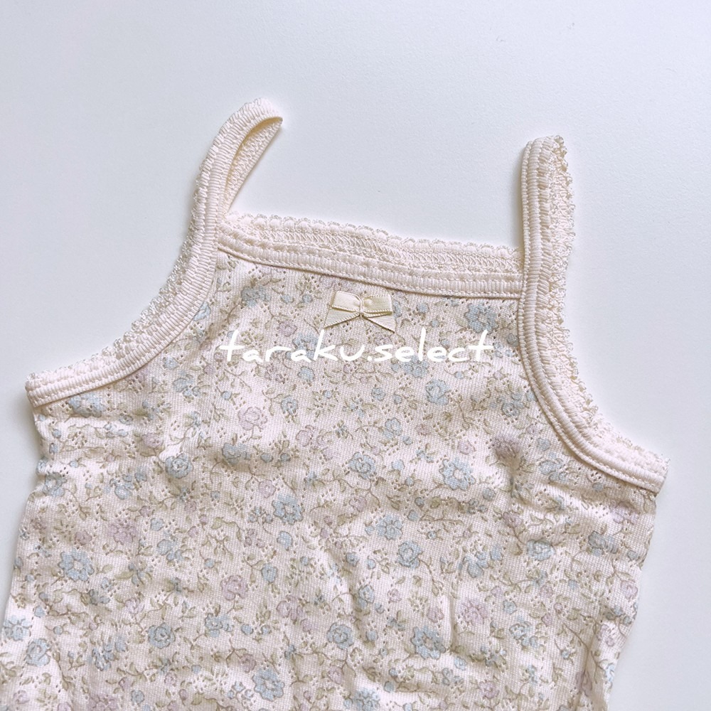 細肩帶包屁衣｜現貨 90cm｜福利良品 女寶細肩帶包屁衣2入組。日本童裝 小花包屁衣 寶寶穿搭 多樂選物-細節圖3