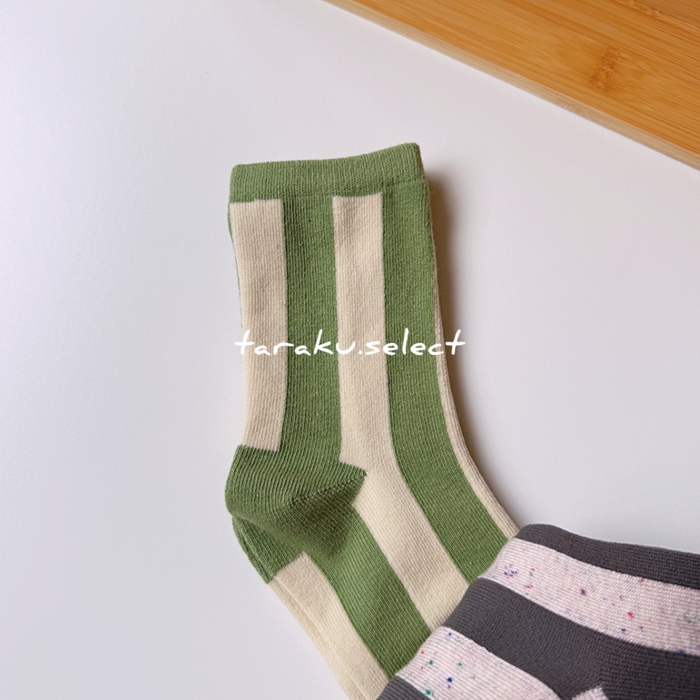 童襪｜現貨 15~20cm｜幼兒襪3雙組。日本童裝 &mignon 素色襪 條紋襪 兒童襪子 中筒襪 兒童襪 多樂選物-細節圖7