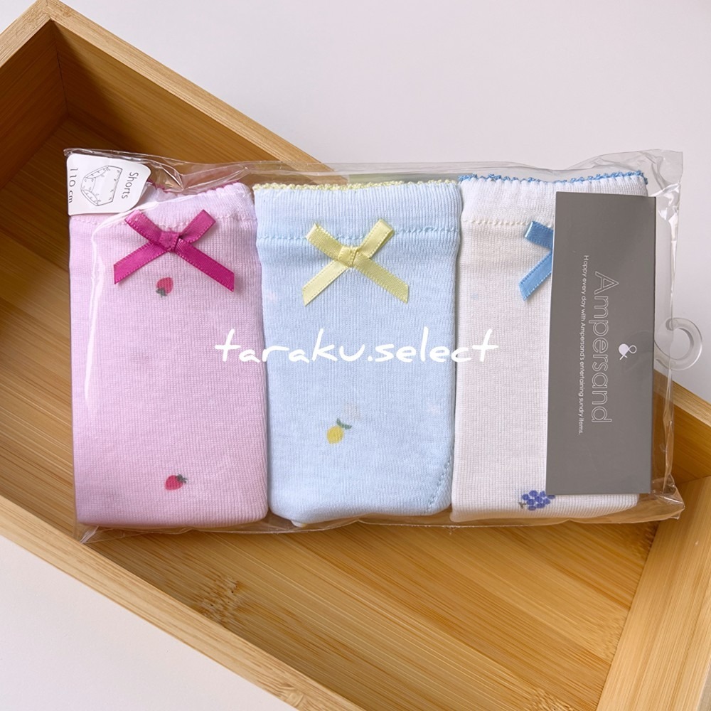 女童內褲｜110cm 120cm｜女童三角內褲3件組。純棉 透氣 水果 草莓 檸檬 女童三角褲 多樂選物-細節圖2