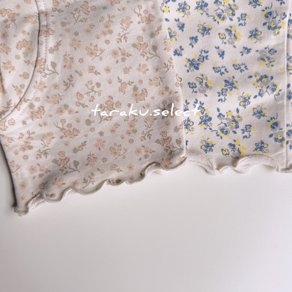 女寶內搭褲｜現貨 80cm｜木耳邊女寶短褲。日本童裝 女寶內搭褲 五分褲 荷葉邊 毛圈內裏 多樂選物-細節圖3