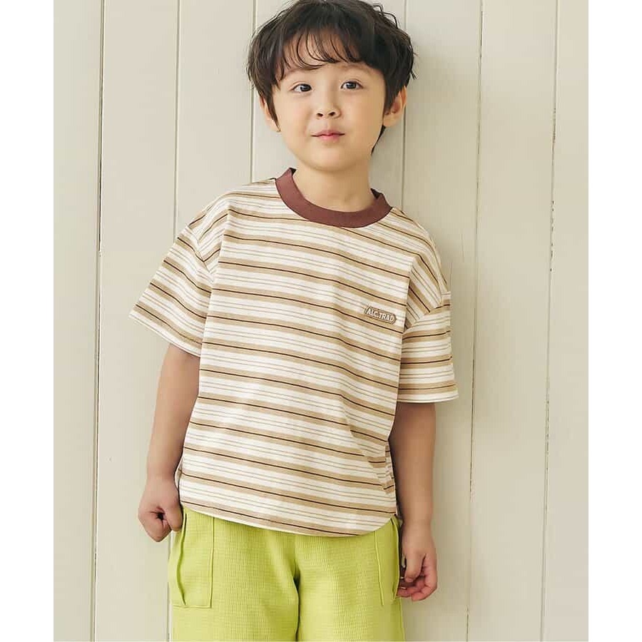 幼童上衣｜現貨 120cm｜日本apres les cours 條紋短袖上衣。日本童裝 幼兒T恤 幼兒園穿搭 多樂選物-細節圖2