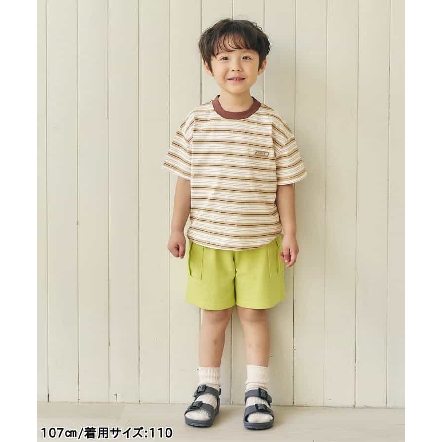 幼童上衣｜現貨 120cm｜日本apres les cours 條紋短袖上衣。日本童裝 幼兒T恤 幼兒園穿搭 多樂選物-細節圖3