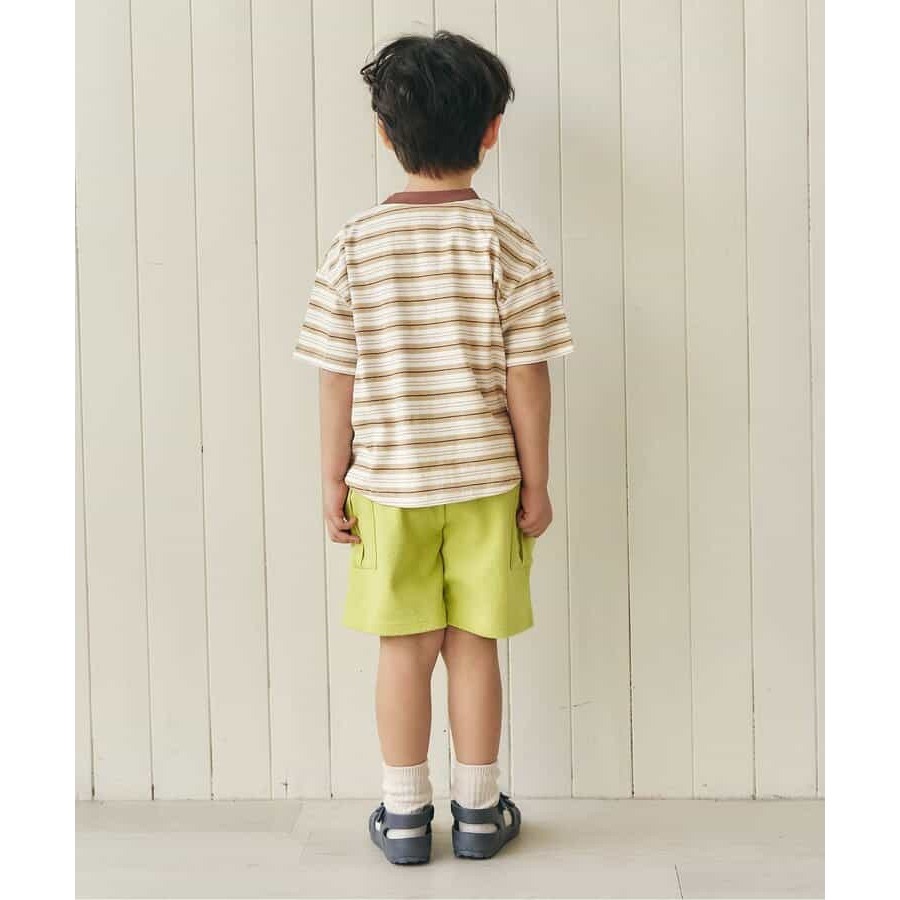 幼童上衣｜現貨 120cm｜日本apres les cours 條紋短袖上衣。日本童裝 幼兒T恤 幼兒園穿搭 多樂選物-細節圖4