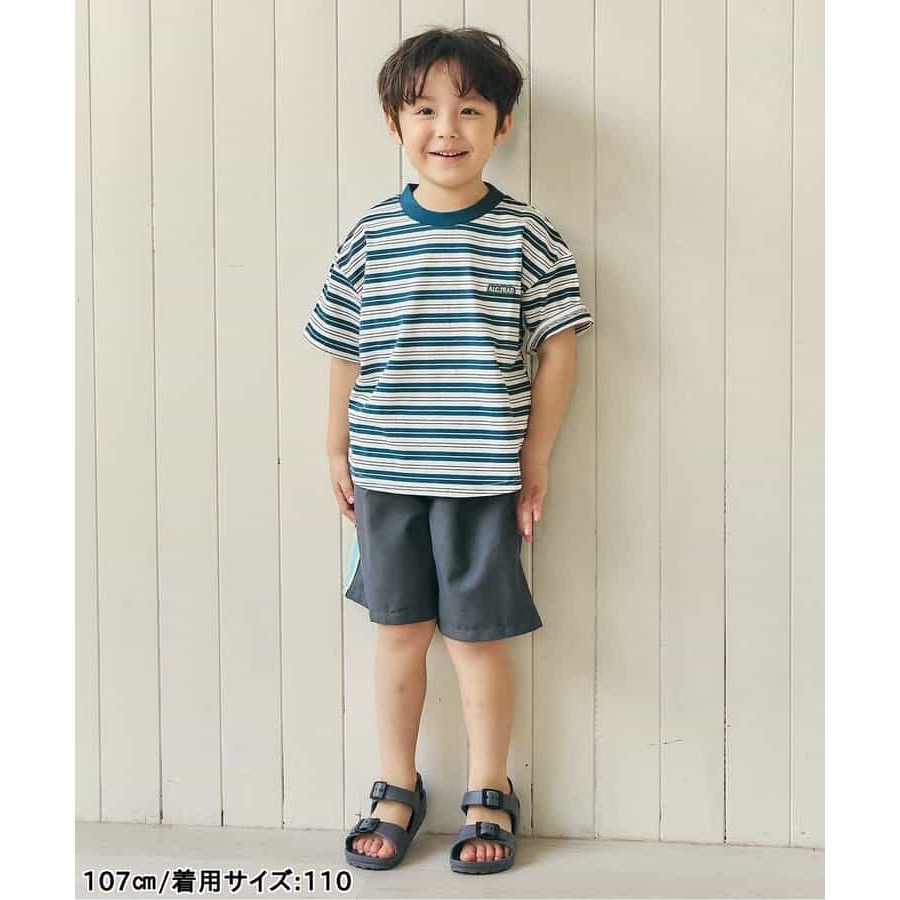 幼童上衣｜現貨 120cm｜日本apres les cours 條紋短袖上衣。日本童裝 幼兒T恤 幼兒園穿搭 多樂選物-細節圖6