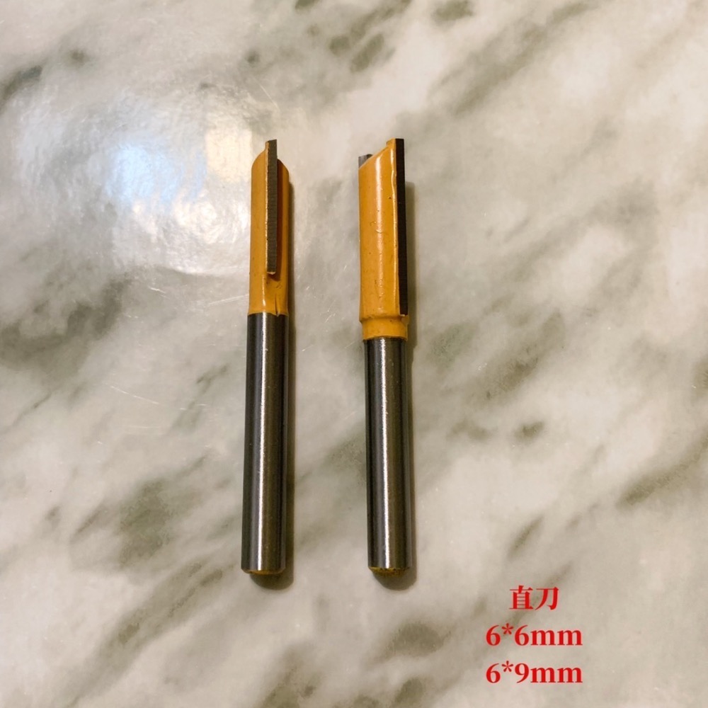 【路達克刀具】⚡️現貨⚡️  鉋花直刀6柄 木工刀具 6*6mm/6*9mm 修邊機用 五金-細節圖2