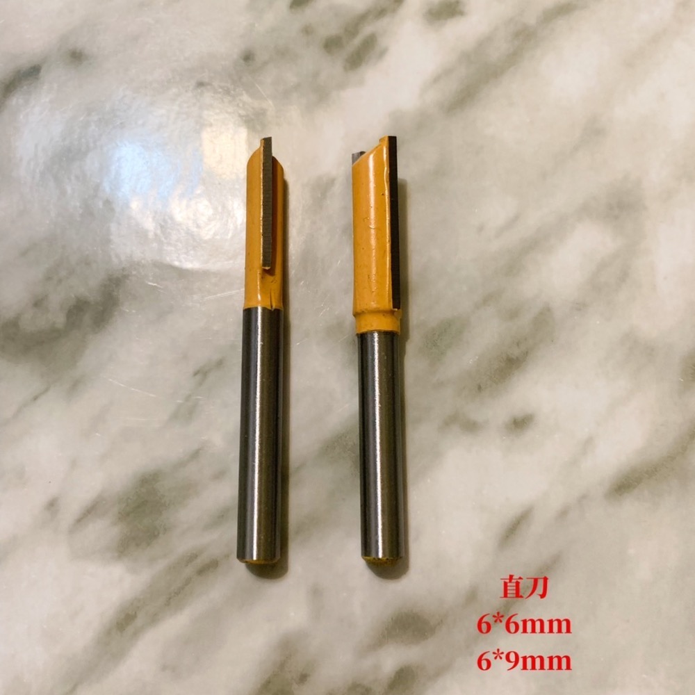 【路達克刀具】⚡️現貨⚡️  鉋花直刀6柄 木工刀具 6*6mm/6*9mm 修邊機用 五金-細節圖2