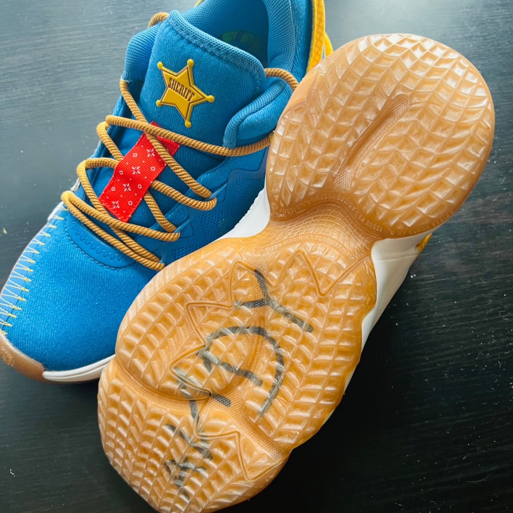 慶祝玩具總動員25週年 愛迪達 大童 女鞋 adidas Dame7  Bazz Lightyear US5.5-細節圖3