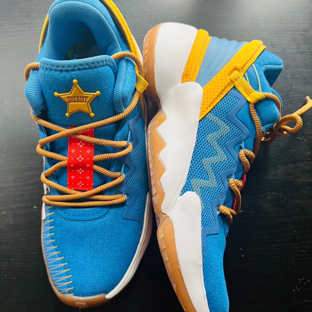 慶祝玩具總動員25週年 愛迪達 大童 女鞋 adidas Dame7  Bazz Lightyear US5.5-細節圖4