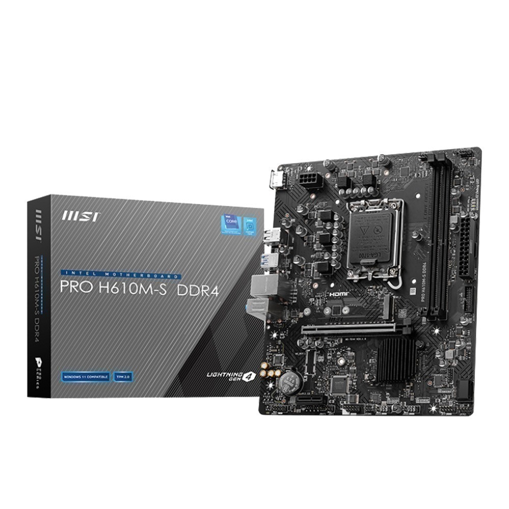 MSI微星 PRO H610M-S DDR4 主機板(含稅，附發票)-細節圖2