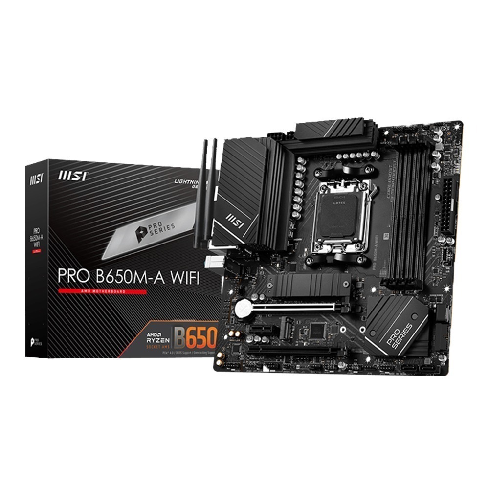 MSI微星 PRO B650M-A WIFI D5 主機板(含稅，附發票)-細節圖2