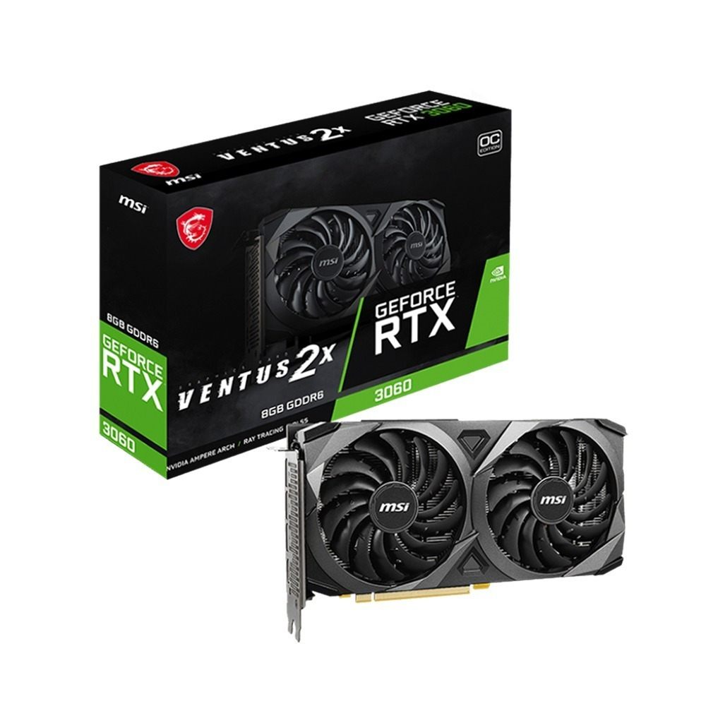 MSI 微星 GeForce RTX 3060 VENTUS 2X 8G OC 顯示卡 (含稅，附發票)-細節圖2