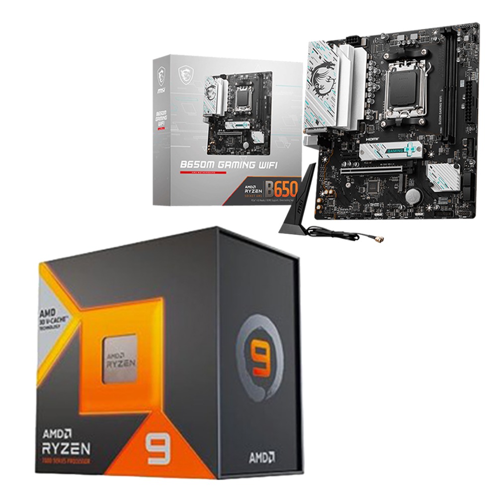 AMD 超微 R9-7900X3D+微星 B650M GAMING WIFI 主機板 (含稅，附發票)-細節圖2