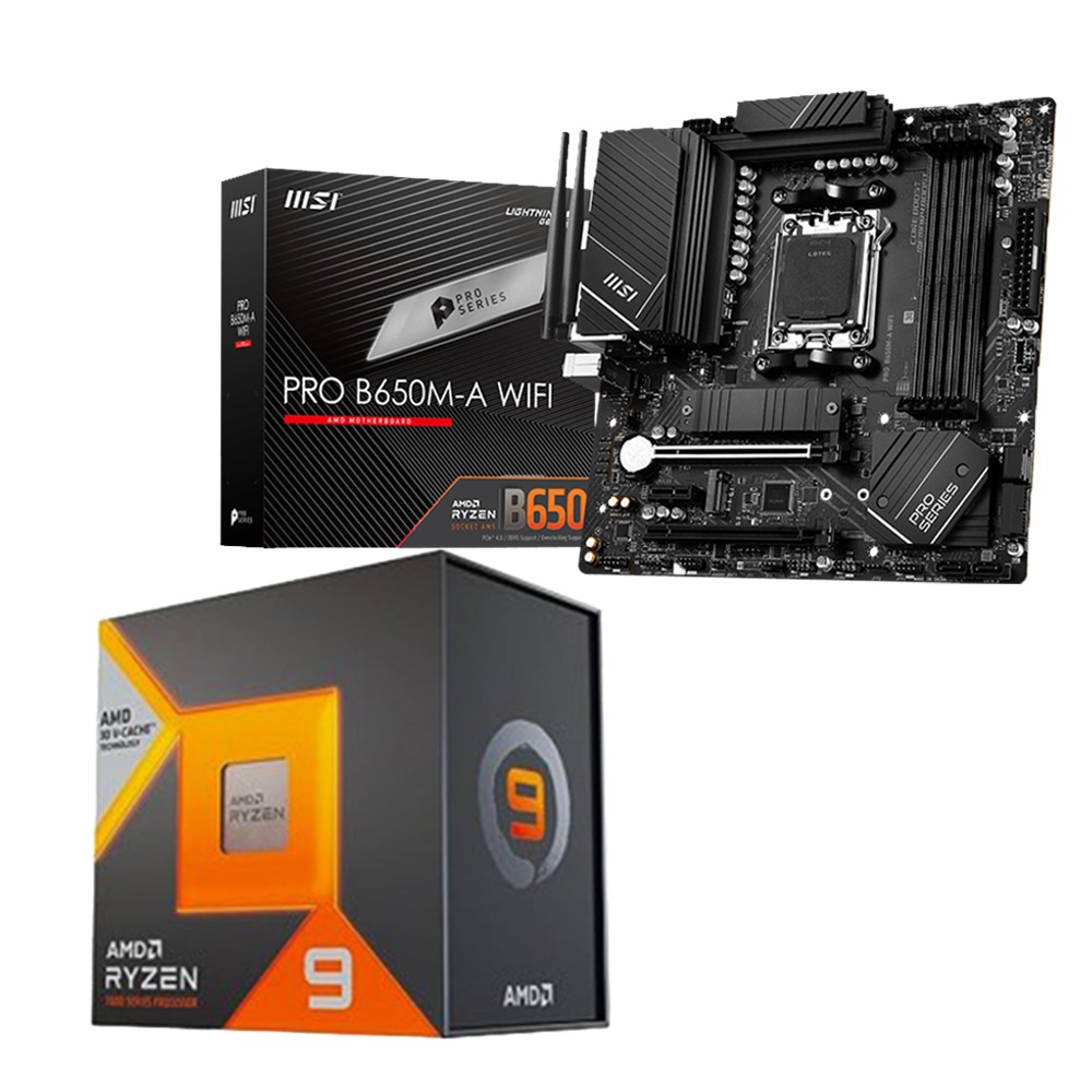 AMD R9-7900X3D+微星 B650M-A WIFI 主機板 (含稅，附發票)-細節圖2