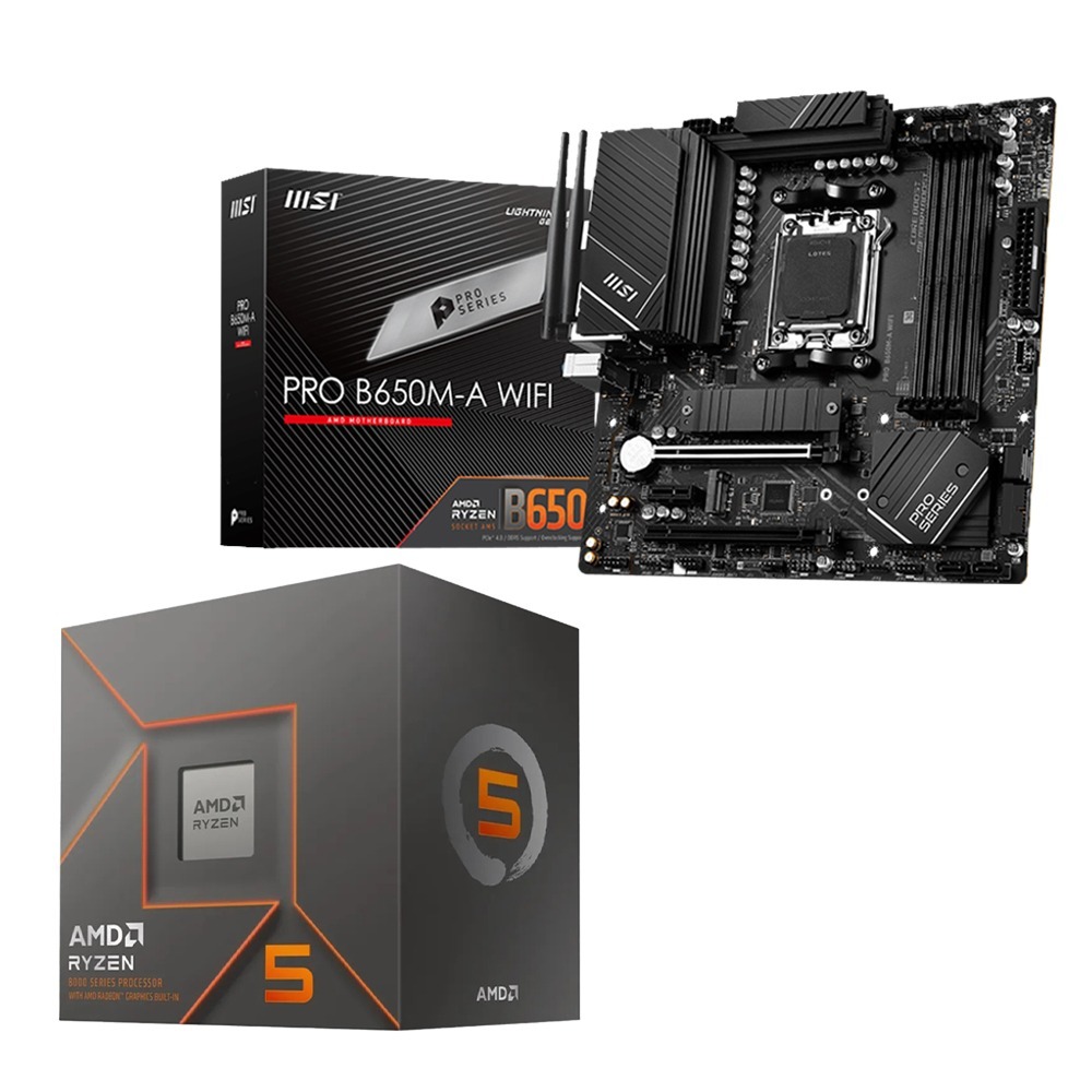 AMD R5-8400F+微星 B650M-A WIFI 主機板 (含稅，附發票)-細節圖2