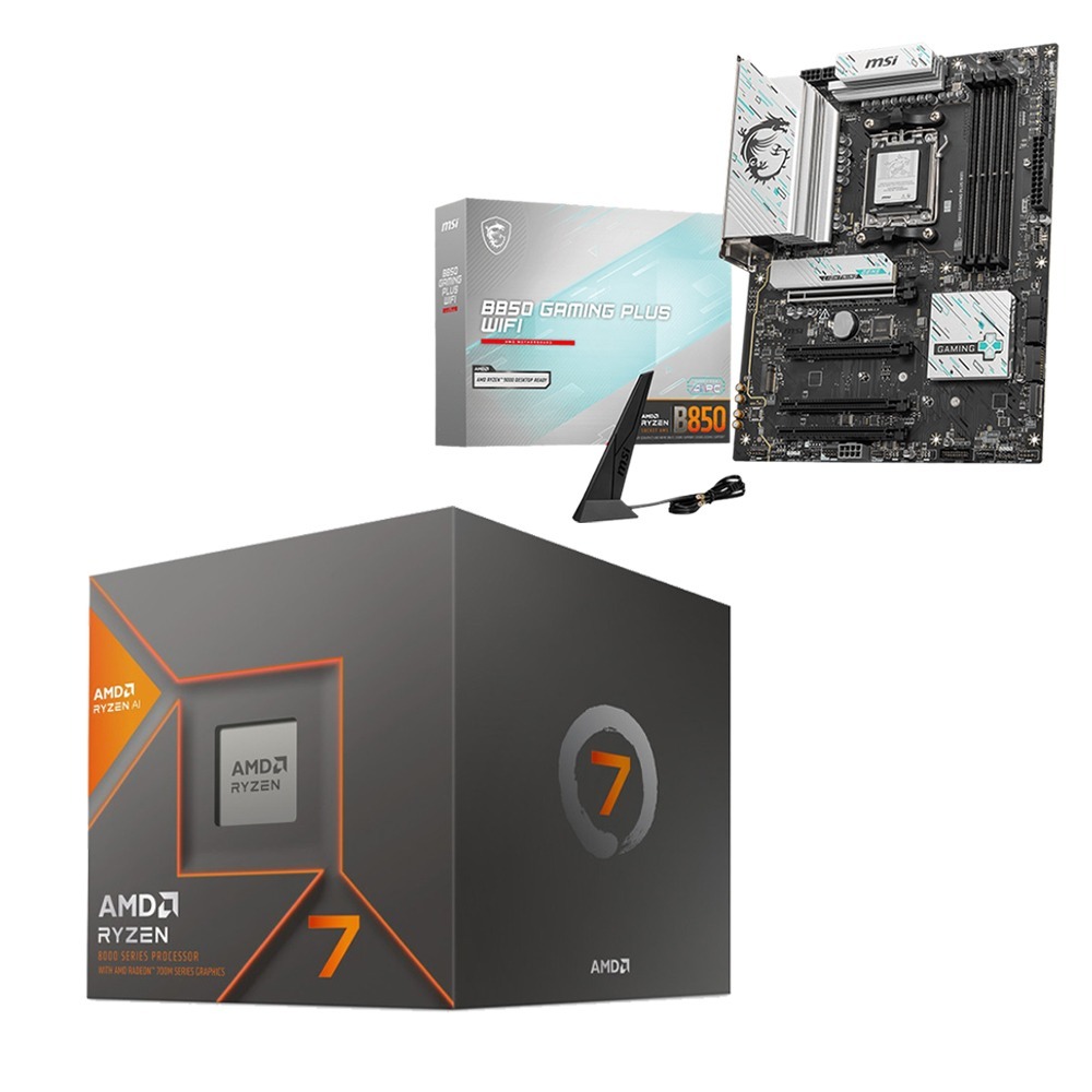 AMD R7-8700G+微星 B850 GAMING PLUS WIFI 主機板 (含稅，附發票)-細節圖2