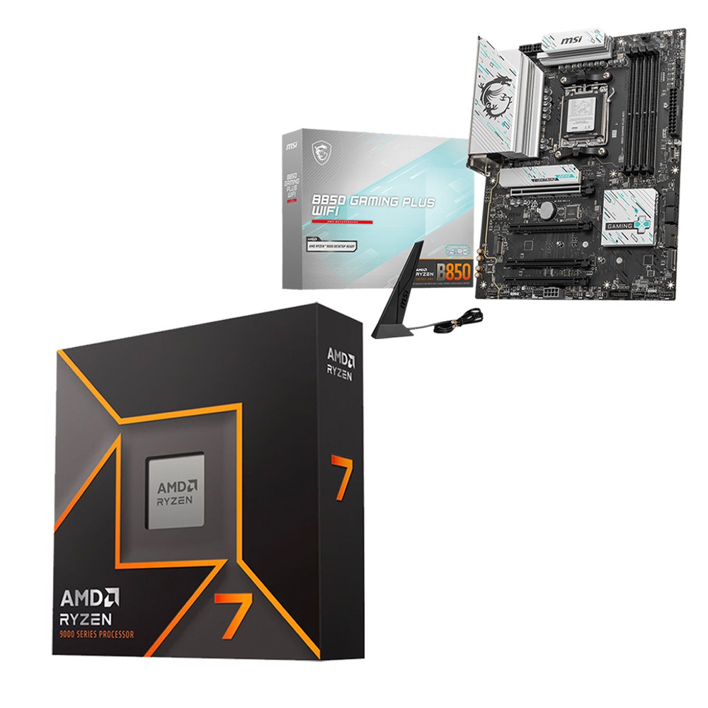 AMD R7-9700X+微星 B850 GAMING PLUS WIFI 主機板 (含稅，附發票)-細節圖2