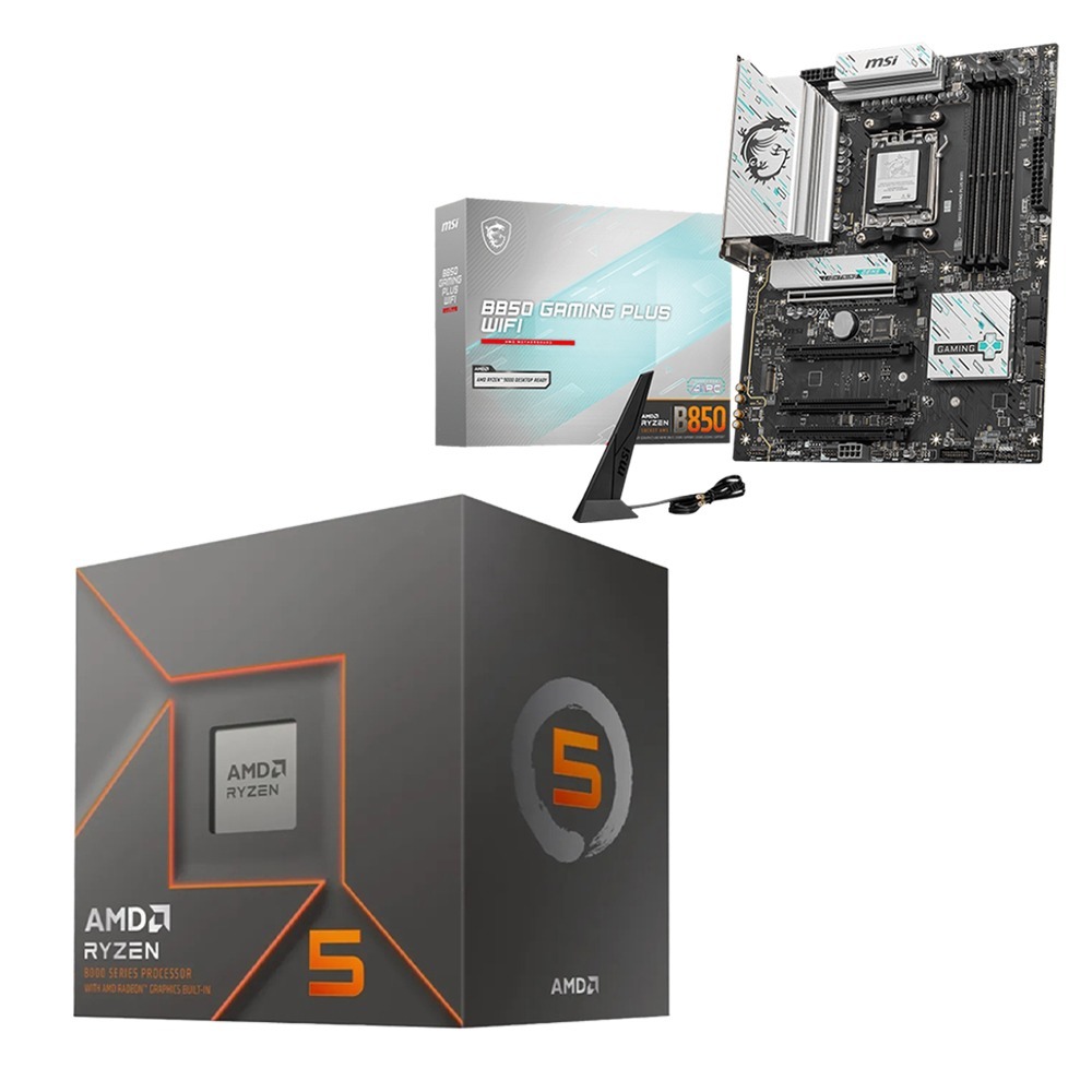 AMD R5-8400F+微星 B850 GAMING PLUS WIFI 主機板 (含稅，附發票)-細節圖2