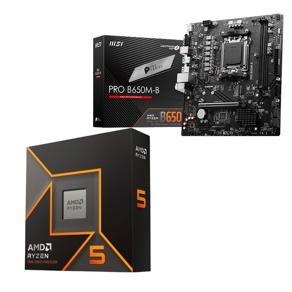 AMD R5-9600X+微星 B650M-B 主機板 (含稅，附發票)-細節圖2