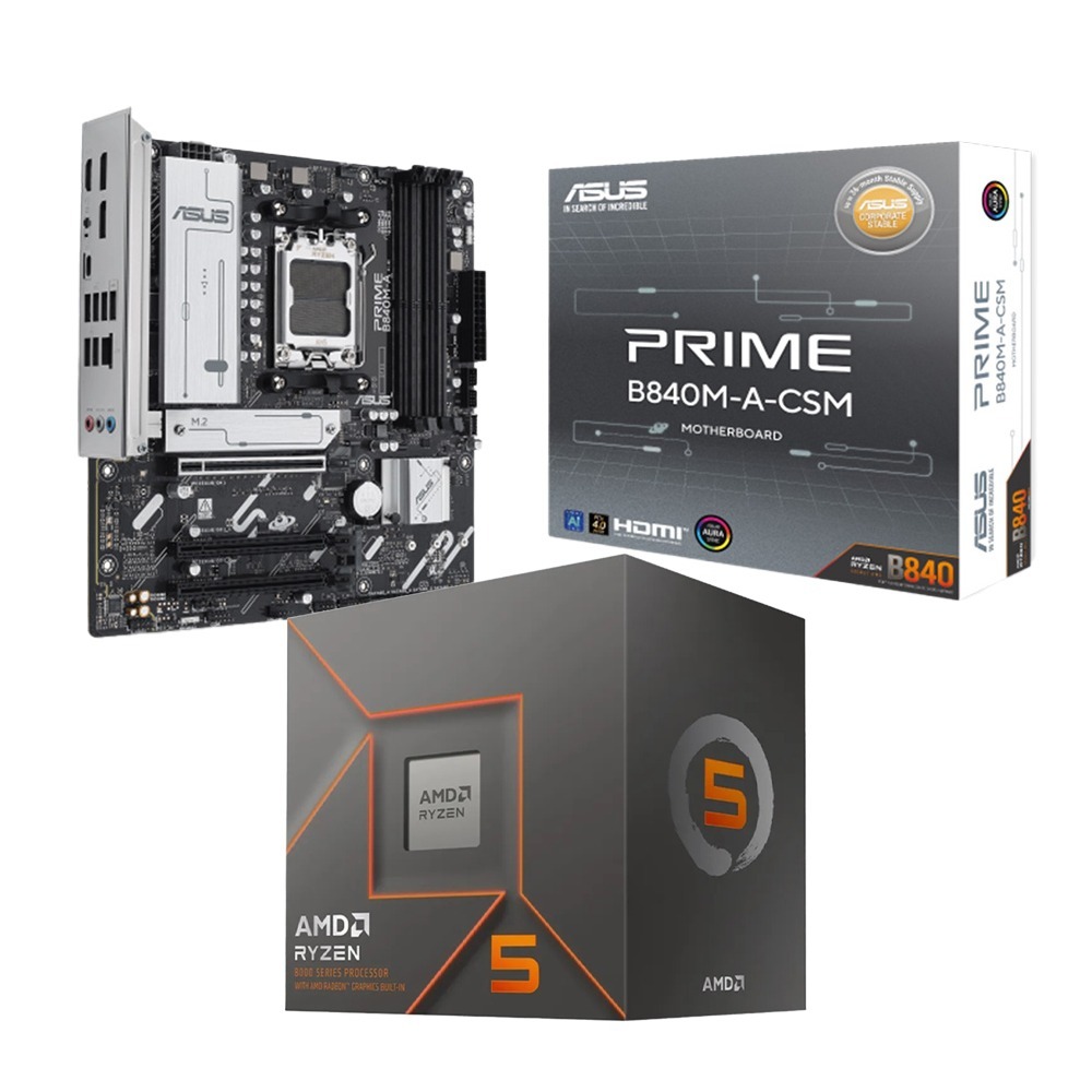 AMD R5-8400F+華碩 B840M-A D5-CSM 主機板 (含稅，附發票)-細節圖2