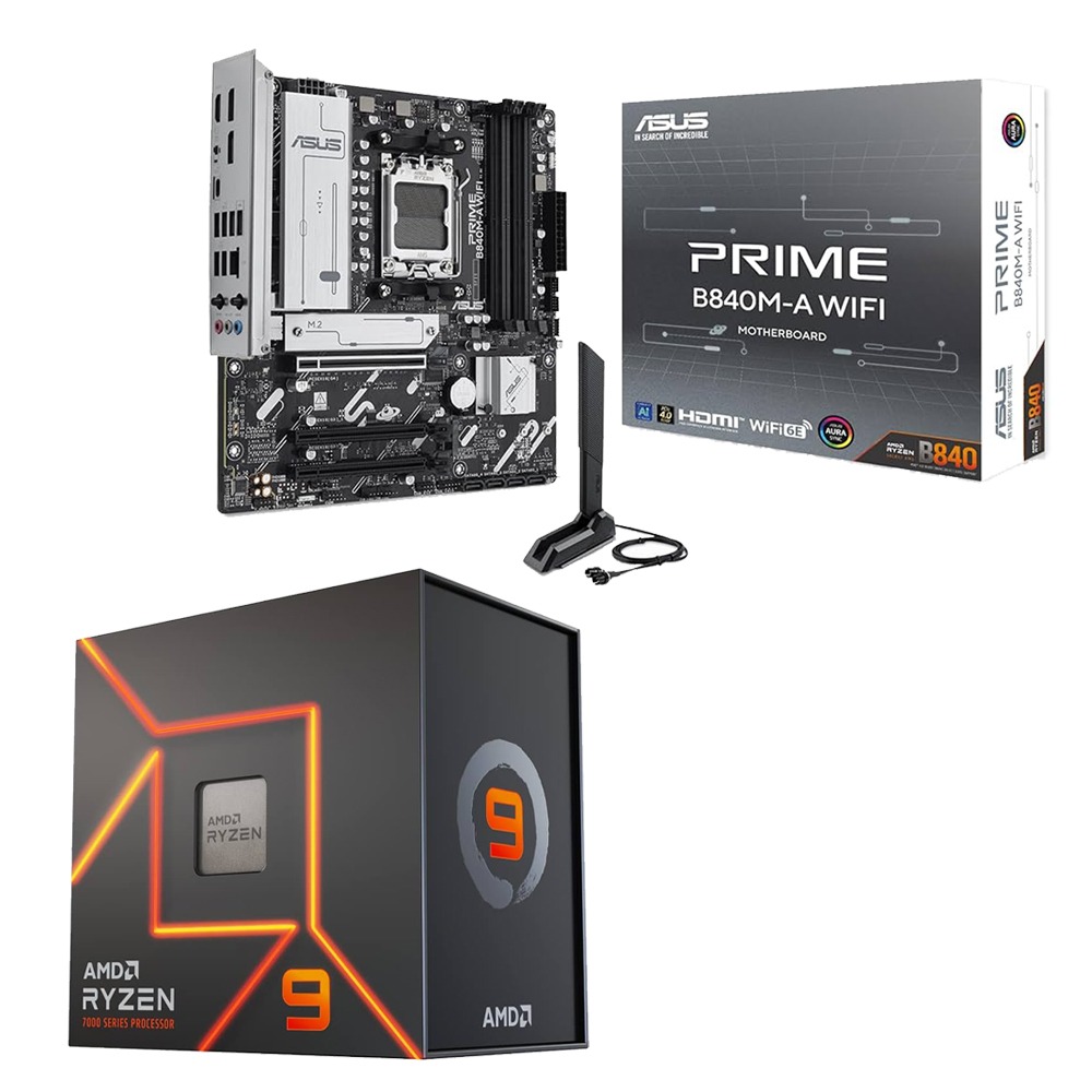 AMD R9-7900X+華碩 B840M-A WIFI 主機板 (含稅，附發票)-細節圖2