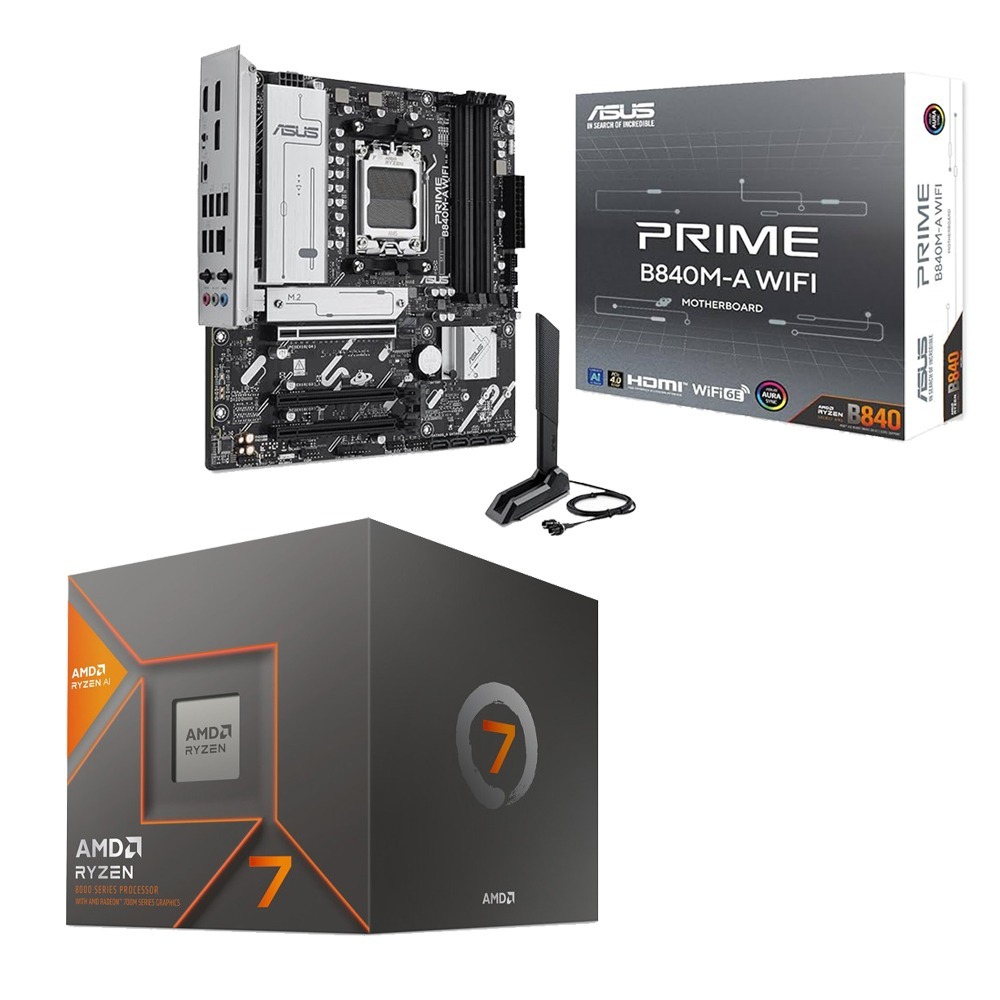 AMD R7-8700G+華碩 B840M-A WIFI 主機板 (含稅，附發票)-細節圖2