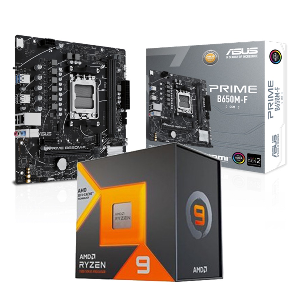 AMD R9-7900X3D+華碩 B650M-F D5-CSM 主機板 (含稅，附發票)-細節圖2