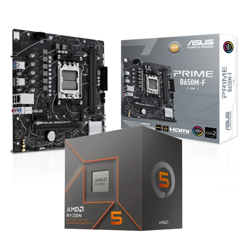 AMD R5-8400F+華碩 B650M-F D5-CSM 主機板 (含稅，附發票)-細節圖2