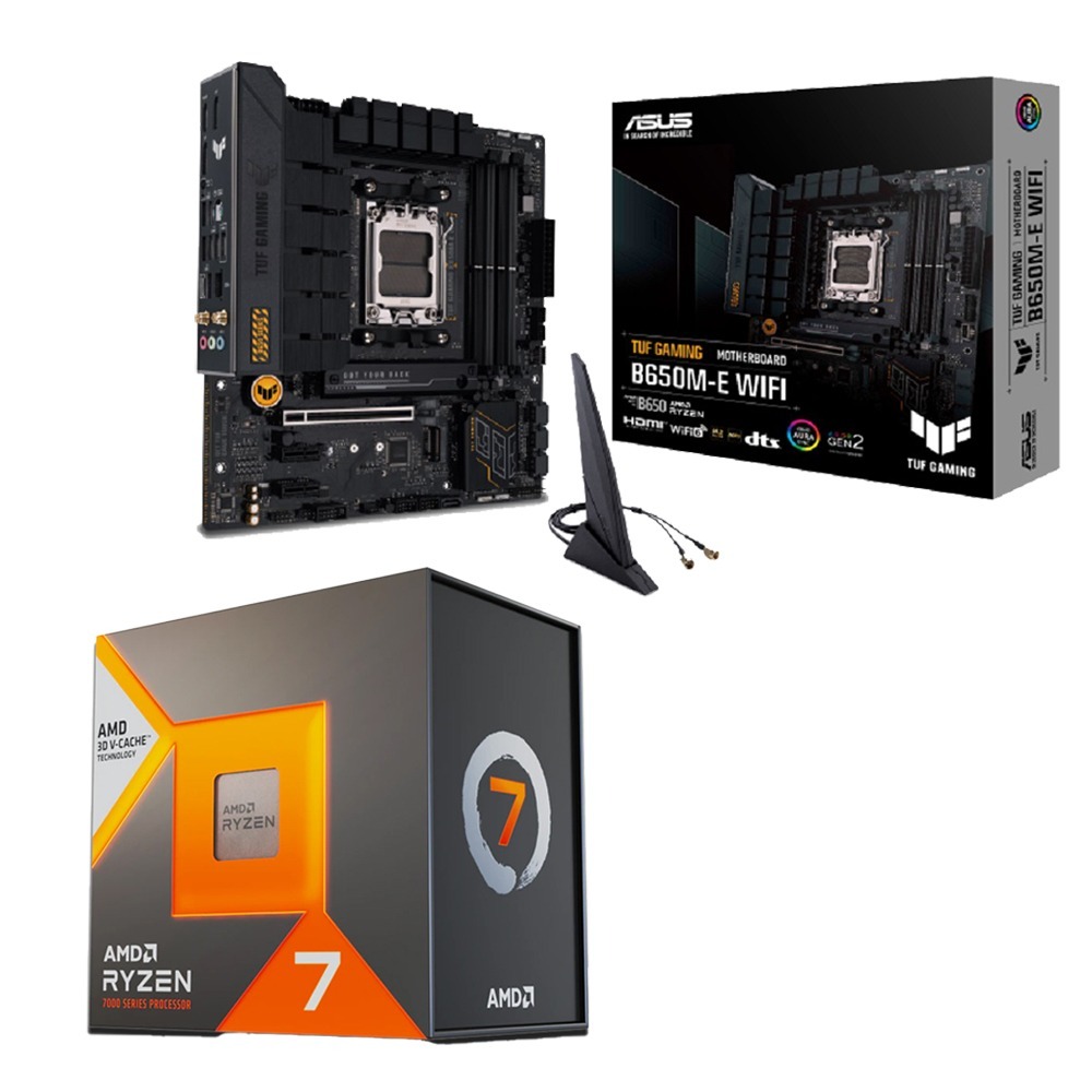 AMD R7-7800X3D+華碩 TUF GAMING B650M-E WIFI 主機板 (含稅，附發票)-細節圖2