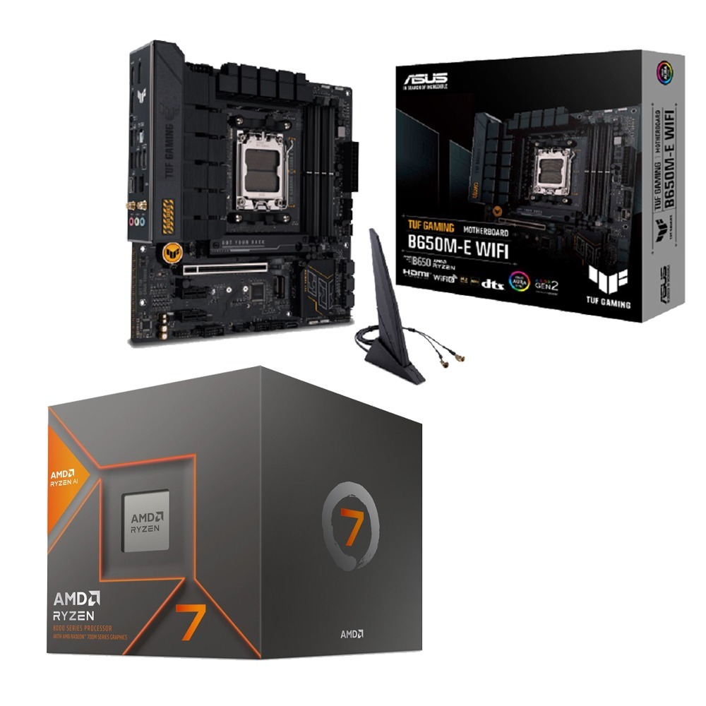 AMD R7-8700G+華碩 TUF GAMING B650M-E WIFI 主機板 (含稅，附發票)-細節圖2