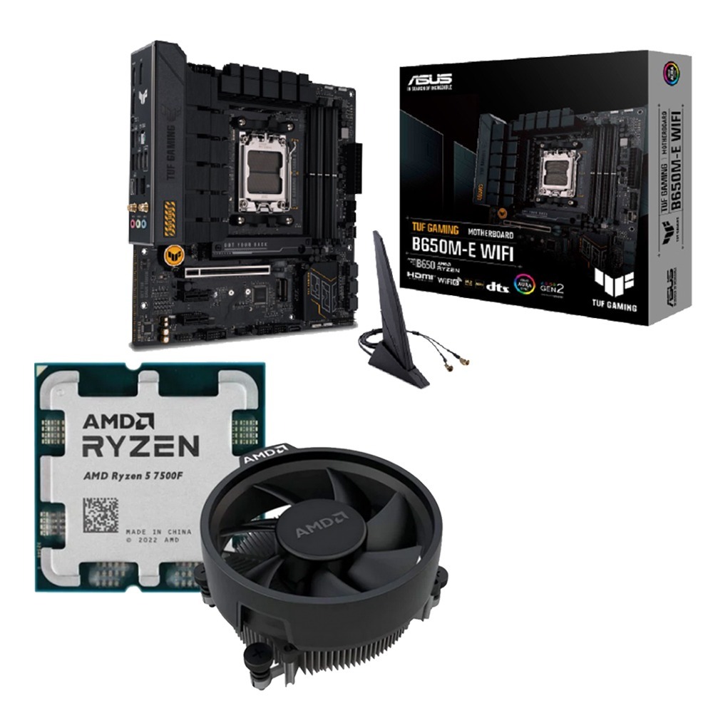 AMD R5-7500F MPK 無彩盒+華碩 TUF GAMING B650M-E WIFI 主機板(含稅，附發票)-細節圖2