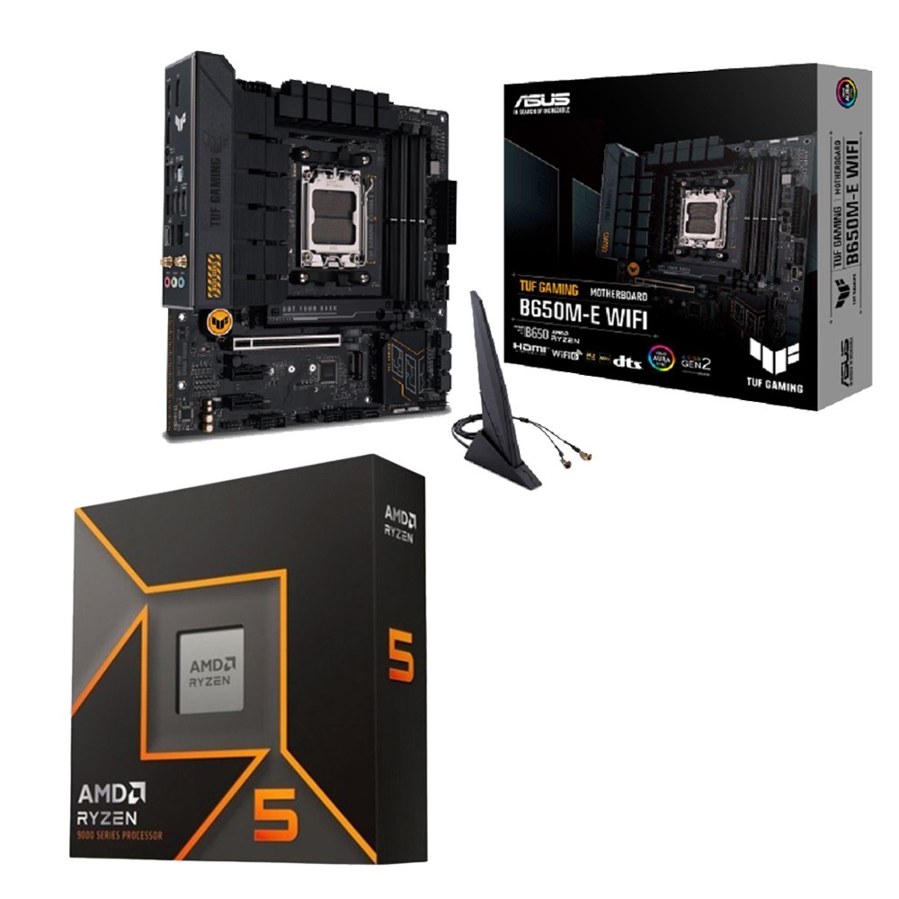 AMD R5-9600X+華碩 TUF GAMING B650M-E WIFI 主機板 (含稅，附發票)-細節圖2