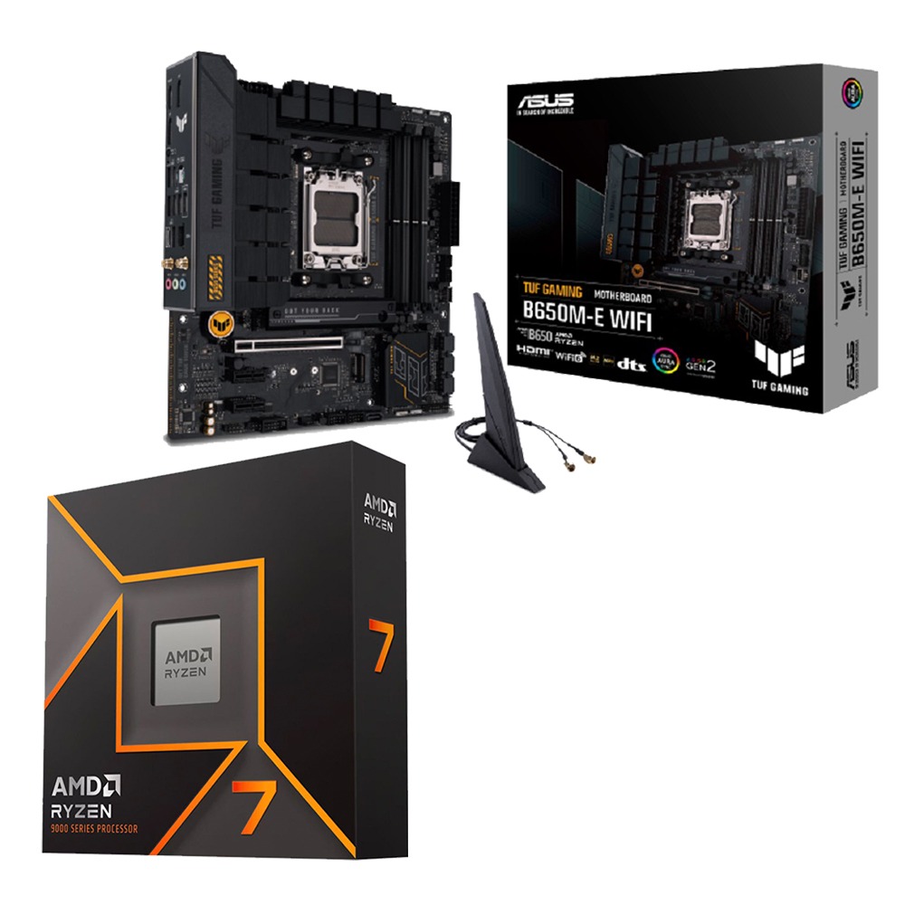 AMD R7-9700X+華碩 TUF GAMING B650M-E WIFI 主機板 (含稅，附發票)-細節圖2
