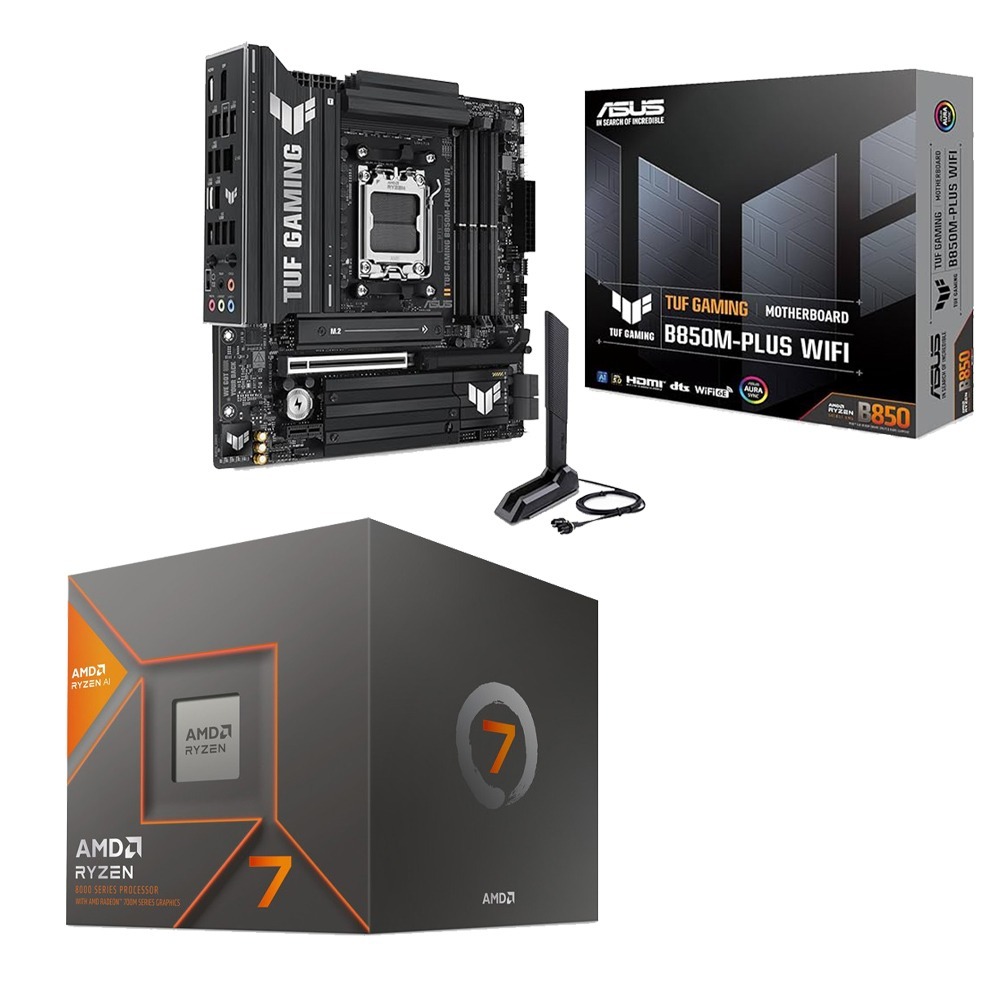 AMD R7-8700G+華碩 TUF GAMING B850M-PLUS WIFI 主機板 (含稅，附發票)-細節圖2