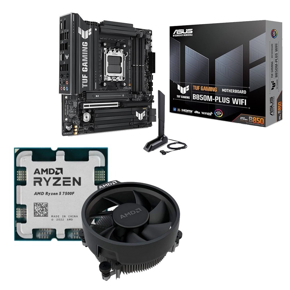 AMD R5-7500F MPK +華碩 TUF GAMING B850M-PLUS WIFI 主機板(含稅，附發票)-細節圖2