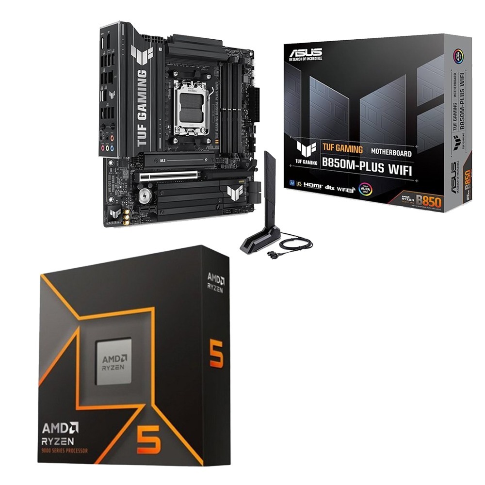 AMD R5-9600X+華碩 TUF GAMING B850M-PLUS WIFI 主機板 (含稅，附發票)-細節圖2