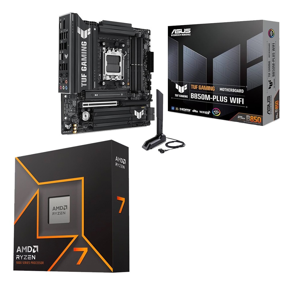 AMD R7-9700X+華碩 TUF GAMING B850M-PLUS WIFI 主機板 (含稅，附發票)-細節圖2