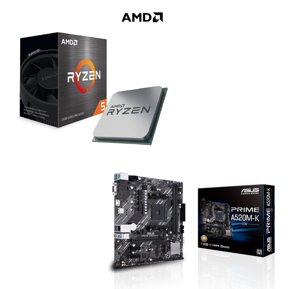 AMD R5-5600GT+ASUS A520M-K 主機板 (含稅，附發票)-細節圖2