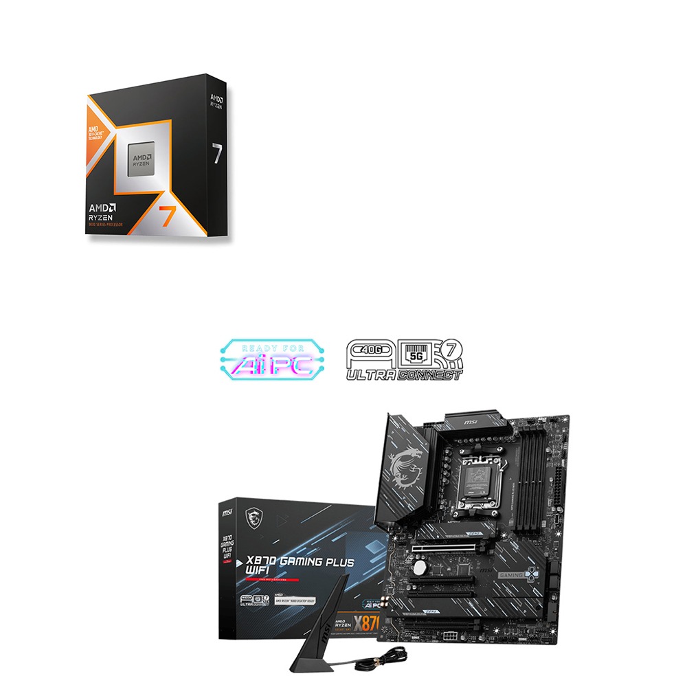 AMD R7-9800X3D+MSI X870 GMAING PLUS WIFI 主機板 (含稅，附發票)-細節圖2