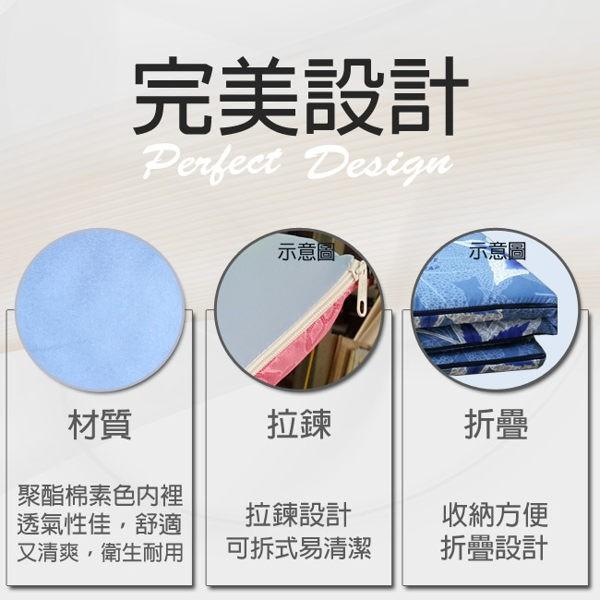莫菲思 台灣現貨 紙纖透氣冬夏兩用折疊床墊 單人雙人 折疊床墊 外宿 學生-細節圖3