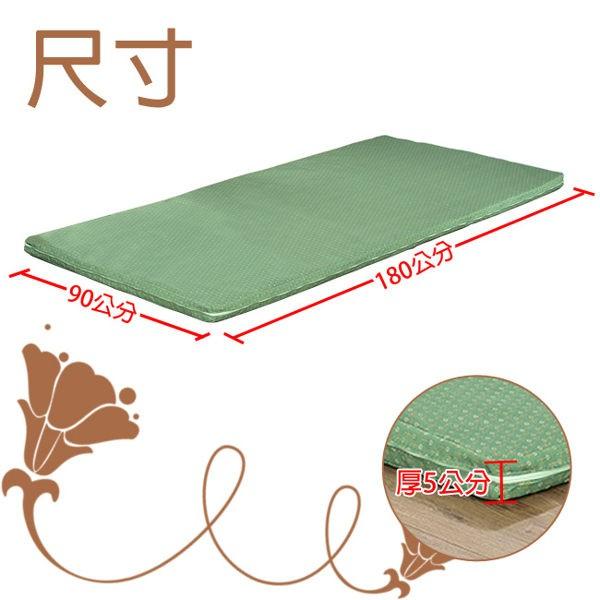 (雙12)【莫菲思】台灣製免運 MIT 綠地冬夏兩用折疊單人雙人床墊 透氣床墊 折疊床墊 床 床墊 單人床墊 雙人床墊-細節圖6