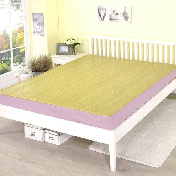 莫菲思【清涼竹蓆】高級大青涼竹蓆 夏季 透氣 涼蓆  台灣製天然竹蓆 竹蓆床墊-細節圖2