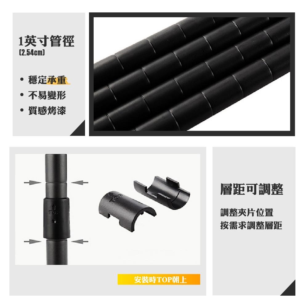 【免運】莫菲思 沖孔三層鐵架90*45*120cm 鐵架 置物架 收納層架 層架-細節圖5