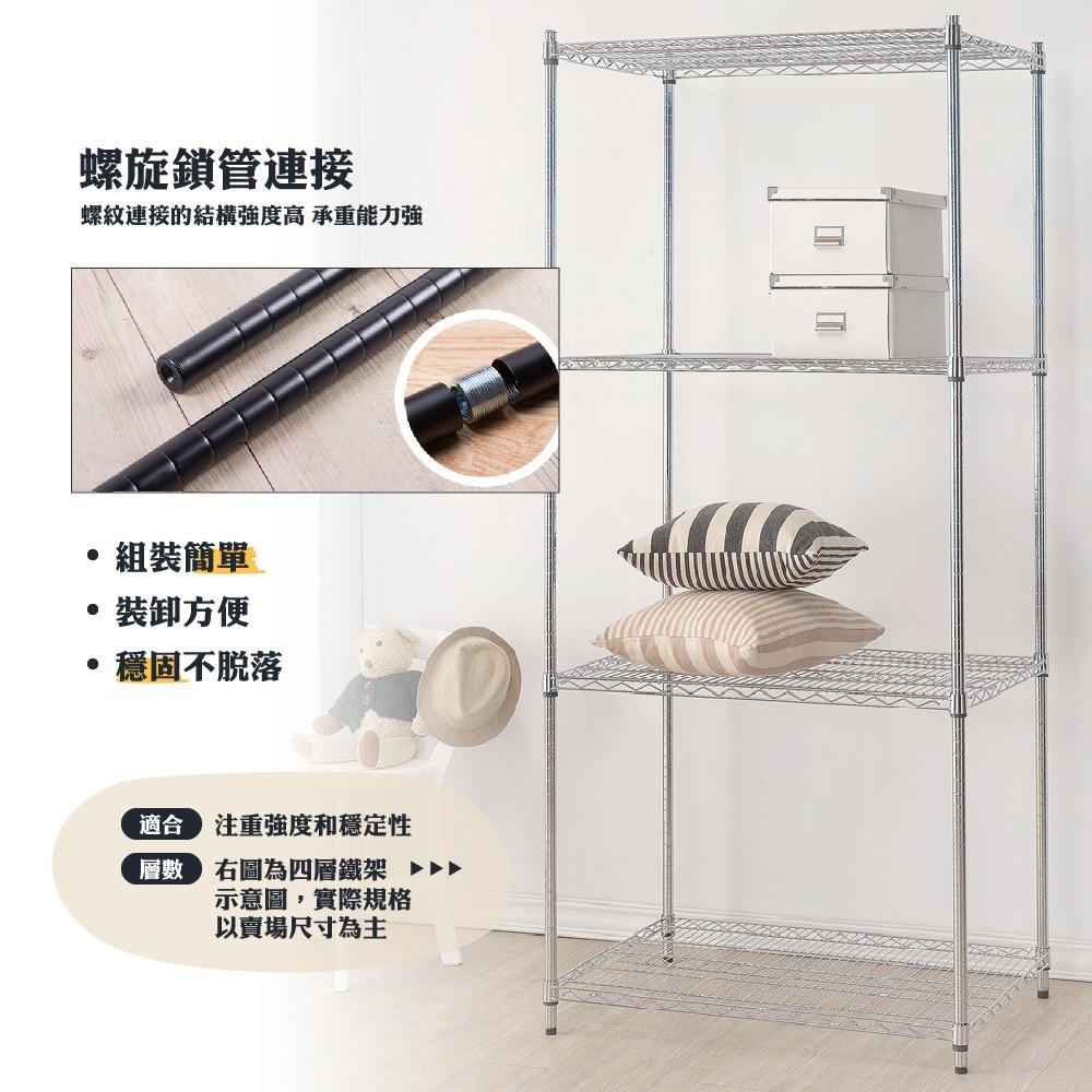【免運】莫菲思 重型四層鐵架 90*45*150cm 鐵架 層架 置物架 收納架-細節圖5