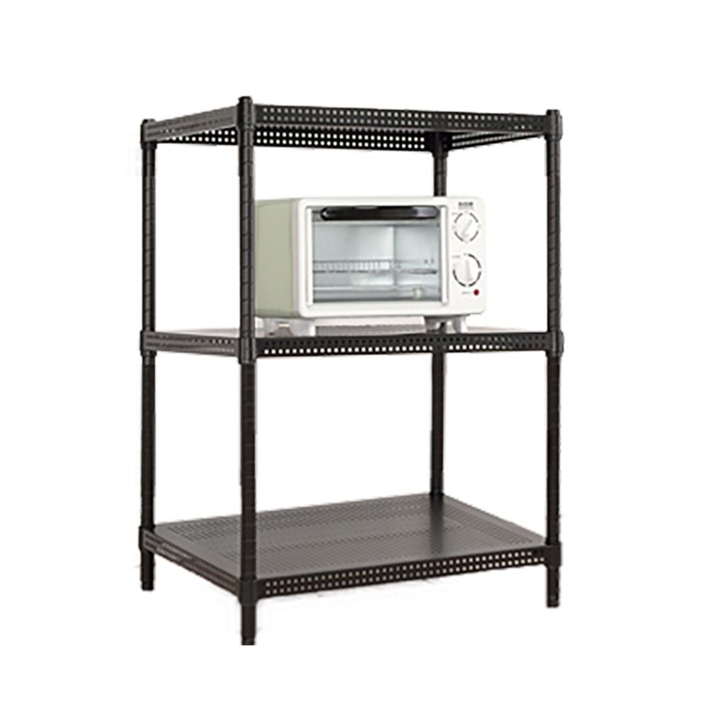 【免運】莫菲思 沖孔兩層鐵架45*45*75cm 台灣現貨 鐵架 置物架 層架-細節圖2