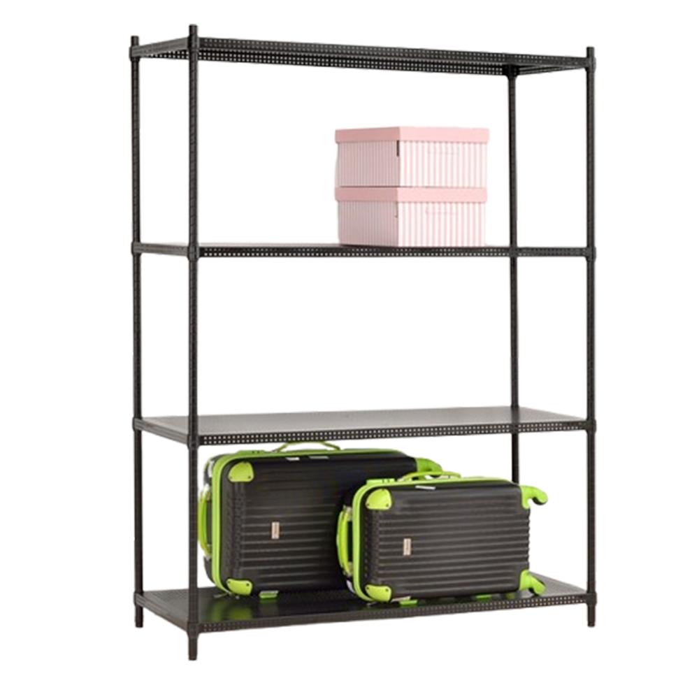 莫菲思【免運】沖孔層架120*45*150四層架 鐵架 鐵架 置物架 收納架-細節圖2