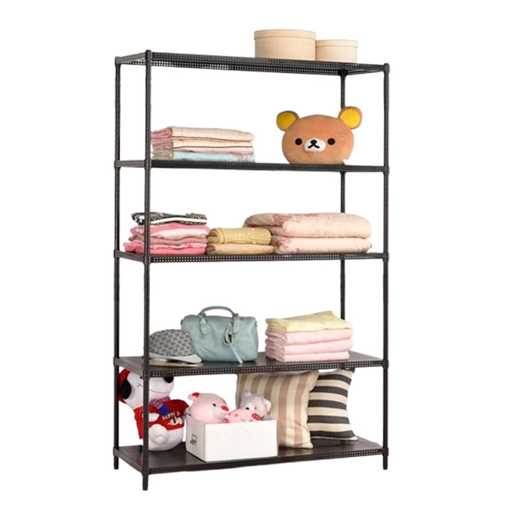 莫菲思【免運】沖孔五層鐵架120*45*210 五層架 鐵架 層架 收納架-細節圖2