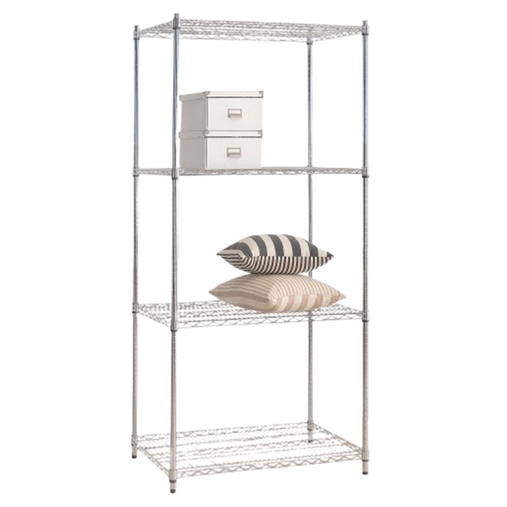 莫菲思【免運】重型四層鐵架90*45*180四層架 層架 鐵架 收納架 置物架 現貨-細節圖2